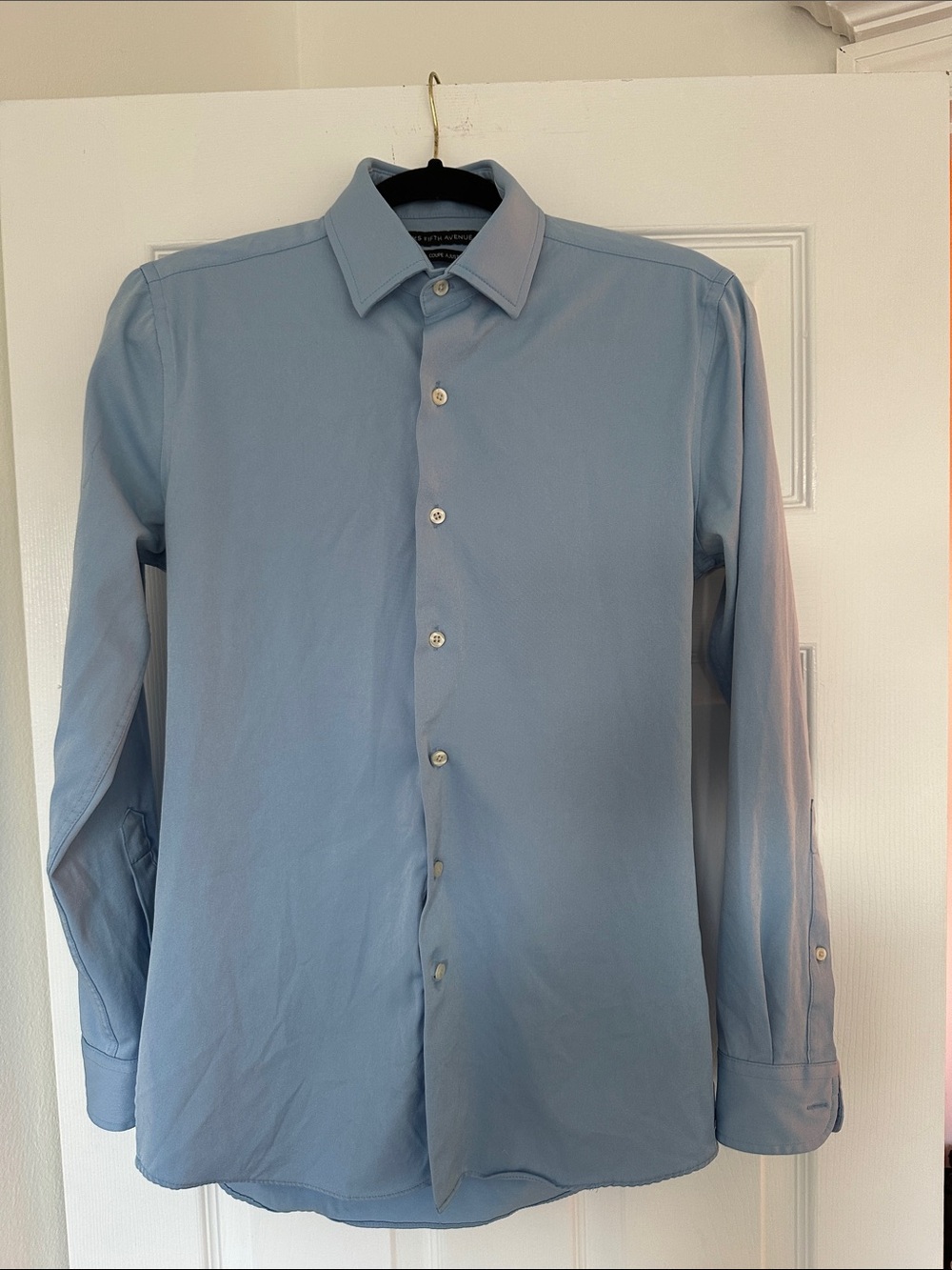 Saks Fifth Avenue Men's Sky Blue Button-Down Shirt
